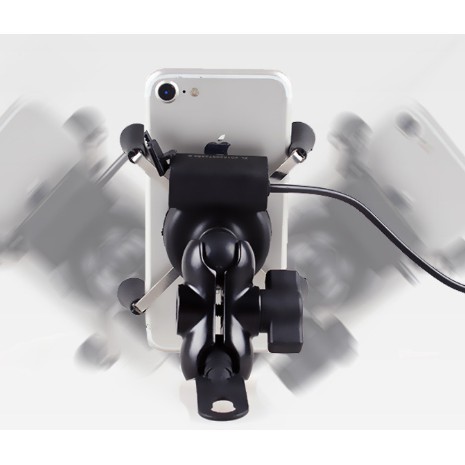 GIÁ ĐỠ ĐIỆN THOẠI XE MÁY + SẠC USB 2IN1 HÀNG CHÍNH HÃNG | BigBuy360 - bigbuy360.vn