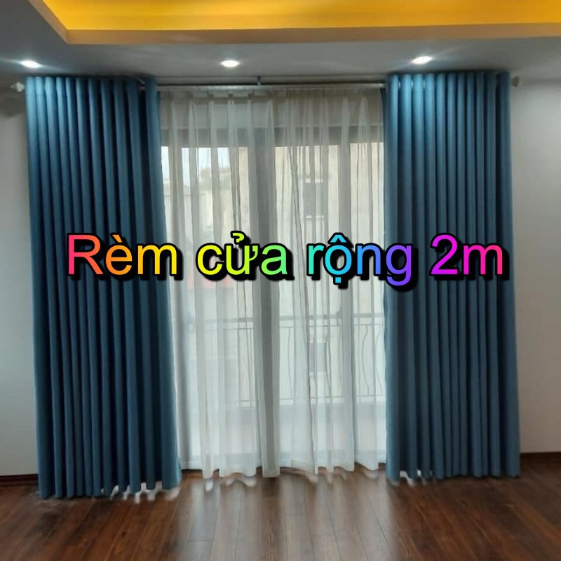 Rèm cửa sổ chống nắng rộng 2m|màn cửa Phương Đông rộng 2m - Nhiều màu  + Giao hàng ngay