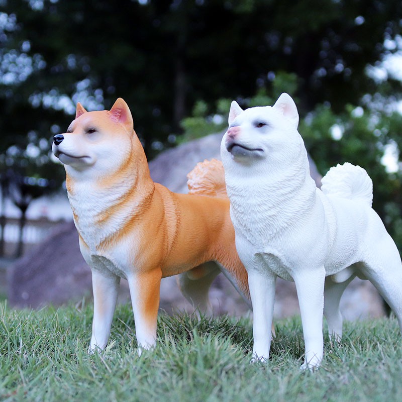 Mô Hình Chú Chó Shiba Inu Akita Dễ Thương Dùng Trang Trí Xe Hơi