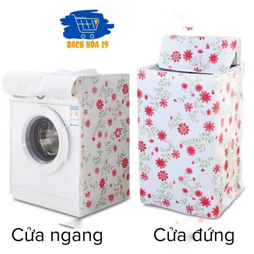 Vỏ Bọc Máy Giặt, Áo Trùm Máy Giặt Chống Thấm Nước (cửa đứng-cửa ngang)-ảnh thật