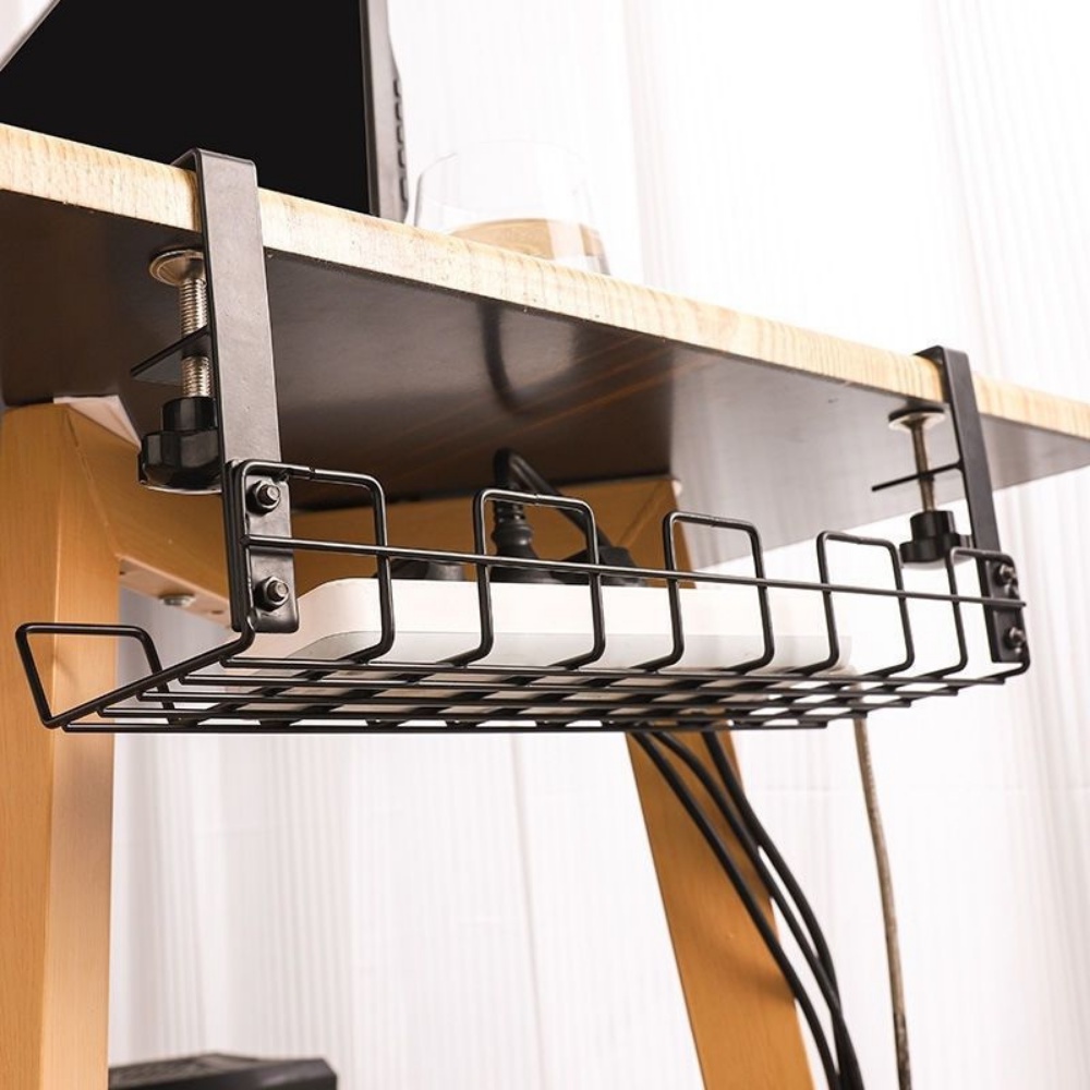Giá Đỡ Treo Ổ Cắm Điện Dây Điện Không Khoan Đục Decor Bàn Làm Việc - Shop Nado
