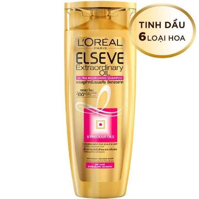 Dầu Gội Chiết Xuất 6 Loại Hoa Tự Nhiên Dưỡng Tóc Suôn Mượt L’oreal 130ML