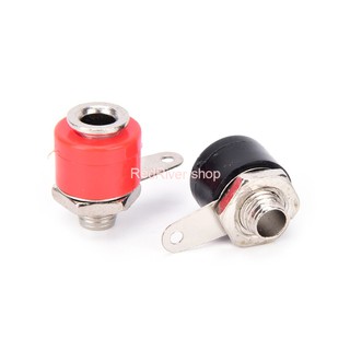 Jack bắp chuối cái 4mm - 1 cặp đỏ đen