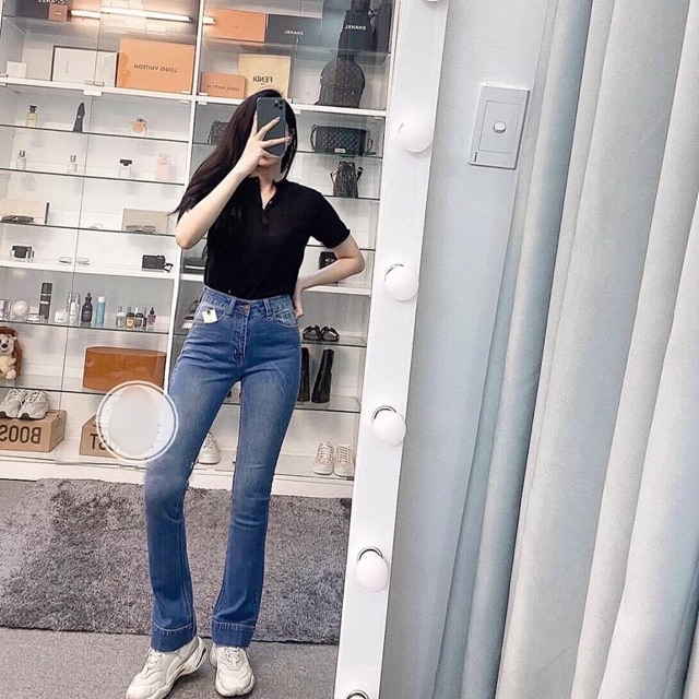 Quần loe dài lai to