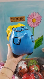 Heo đất handmade - minion