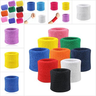 2 Chiếc Sweatbands Dây Đeo Tay Tennis Squash Cầu Lông Phòng Tập Gym Bóng Đá Cổ Tay