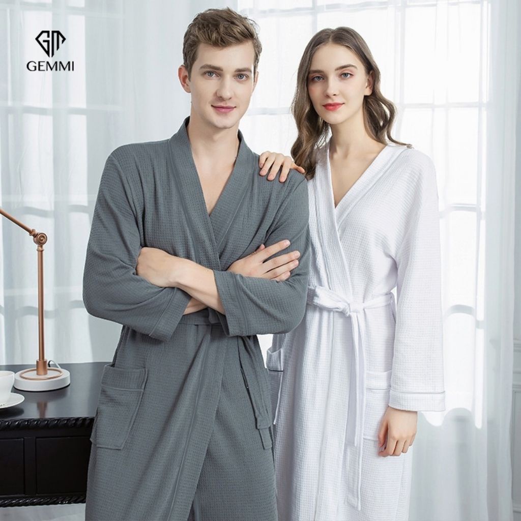 Áo Choàng Tắm MIKY, Áo Choàng Ngủ Hàng Cao Cấp 100% Cotton Dùng Trong Khách Sạn, Nhà Nghỉ, Spa, Đi Biển, Đi Ngủ