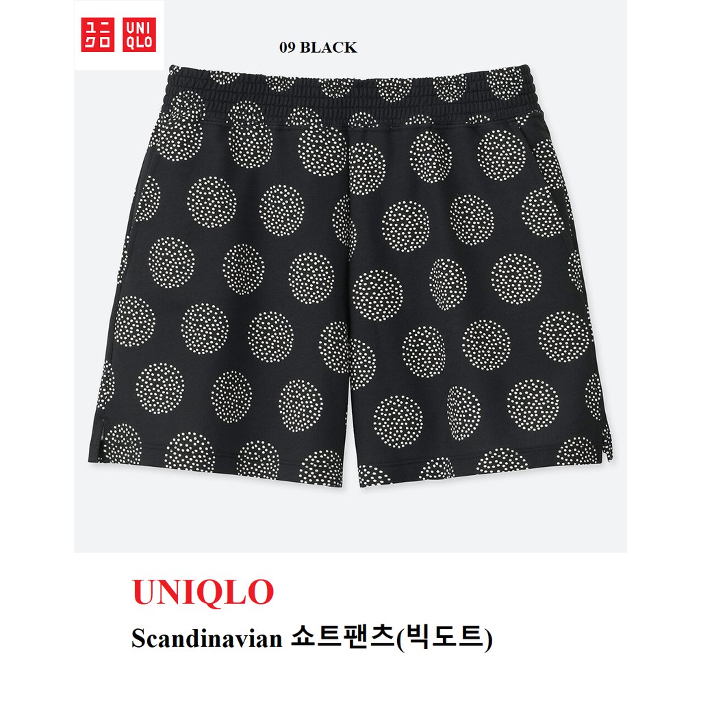 UNIQLO Quần sooc Scandinavian họa tiết hoa chấm