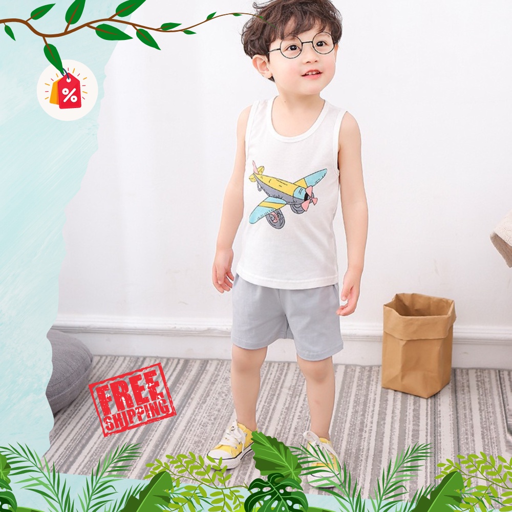 Hàng quà tặng - Bộ quần áo trẻ em mùa hè cực dễ thương