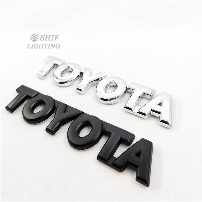 Nhãn dán họa tiết TOYOTA bằng kim loại chrome hợp thời trang