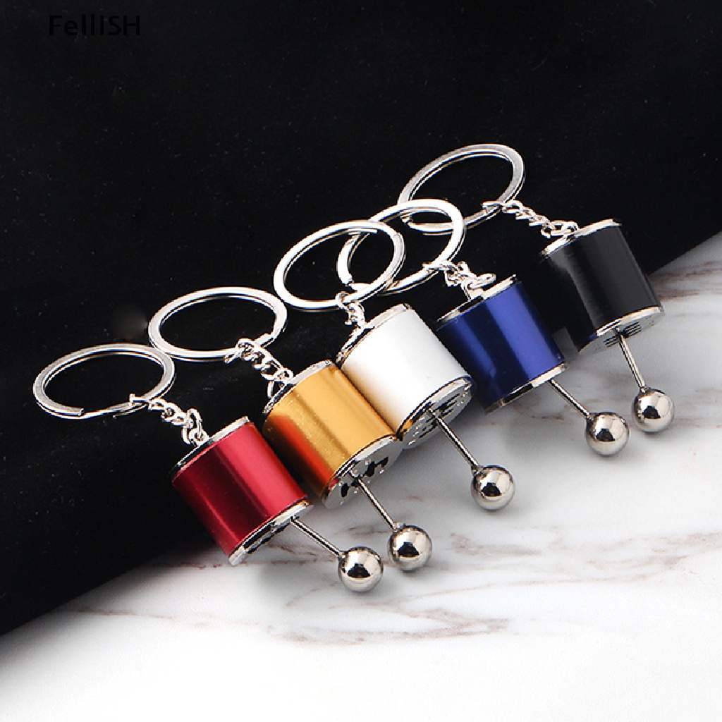 1Pc Car Keychain Gear Knob Free Shift Gear Box Metal Gear Stick Keychain COD