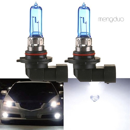 Set 2 bóng đèn pha Halogen Xenon 100W 12V 9005/HB3 6000K ánh sáng trắng dành cho ô tô