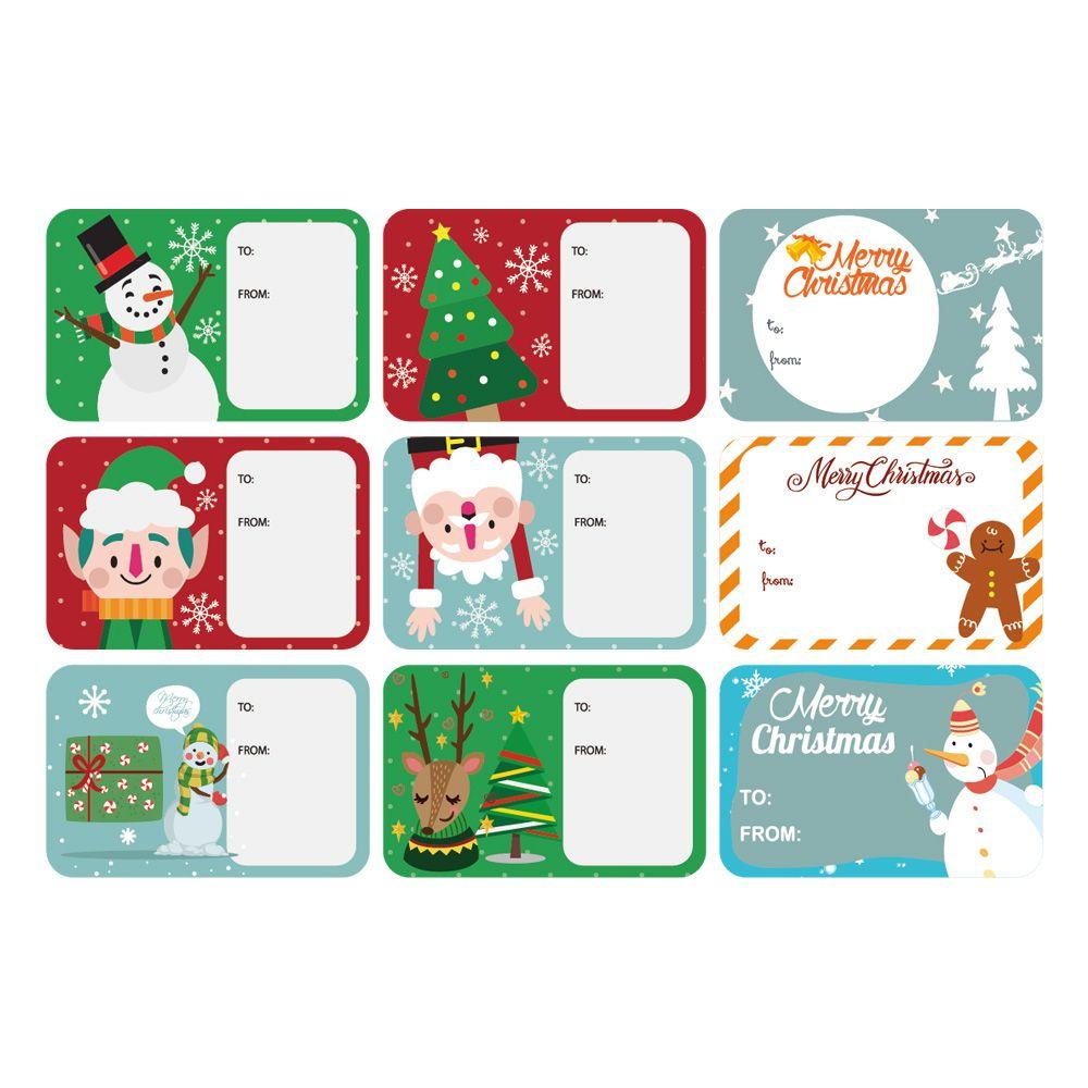 YOLA Set 108 / 162 Nhãn Dán Trang Trí Quà Giáng Sinh Độc Đáo