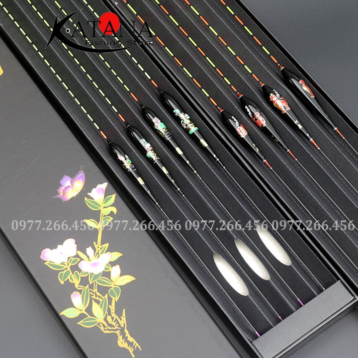 Phao nano câu đài, câu tay, câu đơn..hộp 4 quả cao cấp