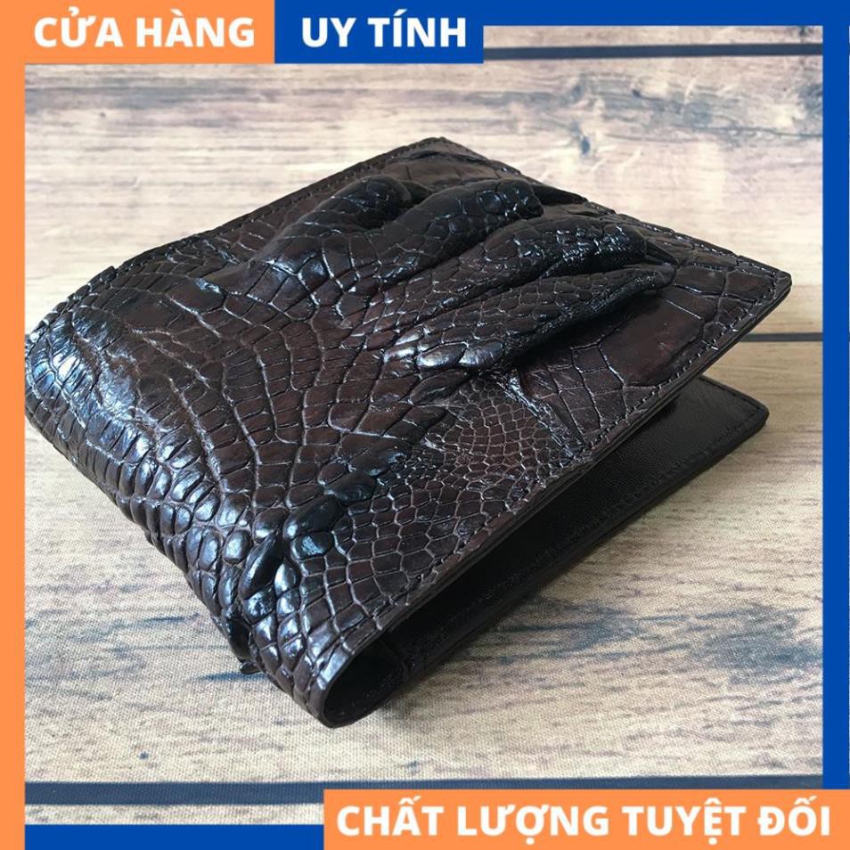 Ví Nam Da Cá Sấu, Bóp Nam Bàn Tay Cá Sấu [HÀNG XIN XUẤT KHẨU]