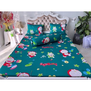 Bộ Drap thun hàn quốc mẫu hoạt hình Đoraemon