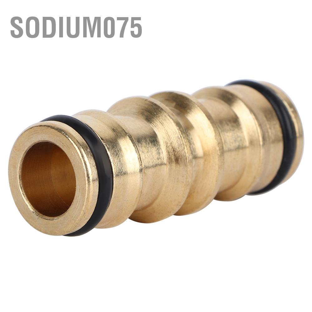 Sodium075 Brass Hose Tap Connector Threaded Garden Water Pipe Adaptor Fitting