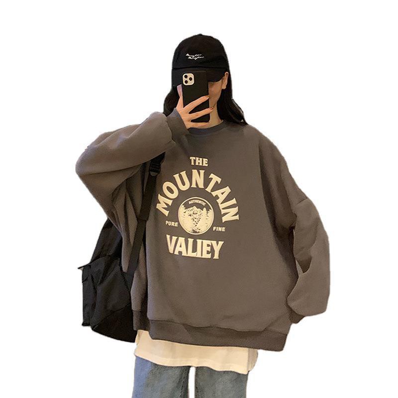 Áo nỉ nữ form rộng cổ tròn dài tay ulzzang Hàn Quốc A55 - Roxie | BigBuy360 - bigbuy360.vn