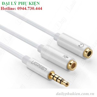 Cáp chia jack 3.5 ra mic và loa ugreen 10789