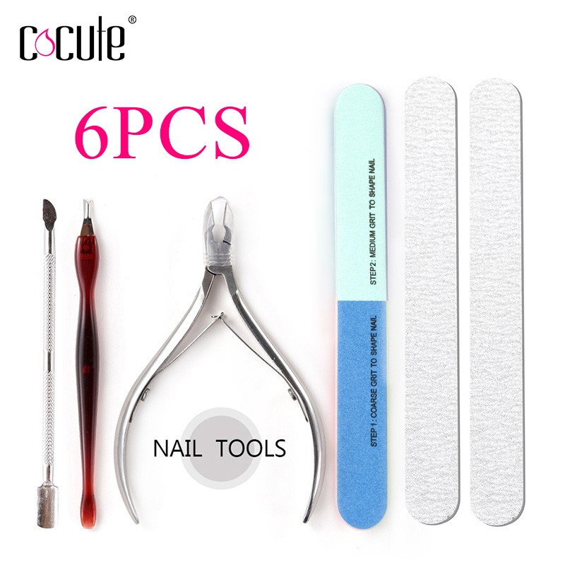 Set 6 món dụng cụ làm móng Cocute tiện dụng