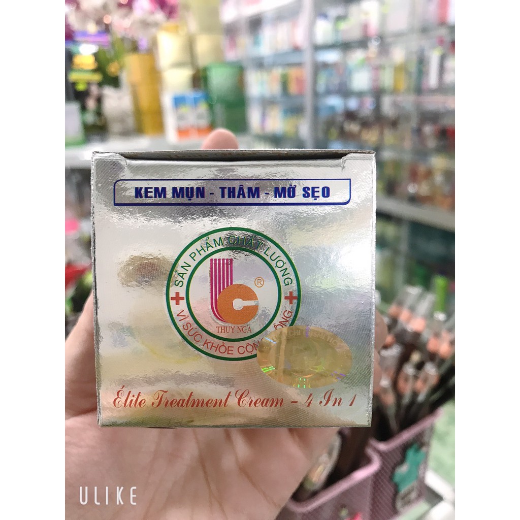 kem linh chi thúy nga mụn -thâm-mờ sẹo- trắng da 6,5g [ chuẩn hàng cty 100%]