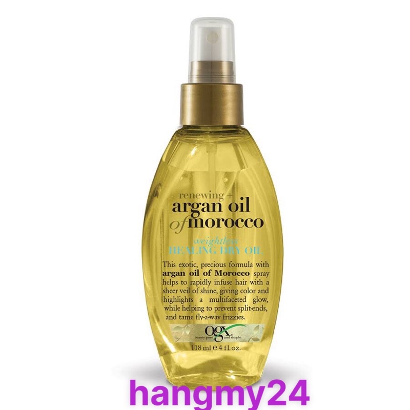 Xịt Dưỡng Tóc Renewing Argan Oil Of Morocco Weightless Healing Dry Oil