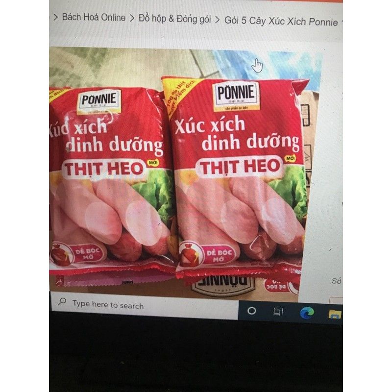 XÚC XÍCH DINH DƯỠNG THỊT HEO PONNIE 175g