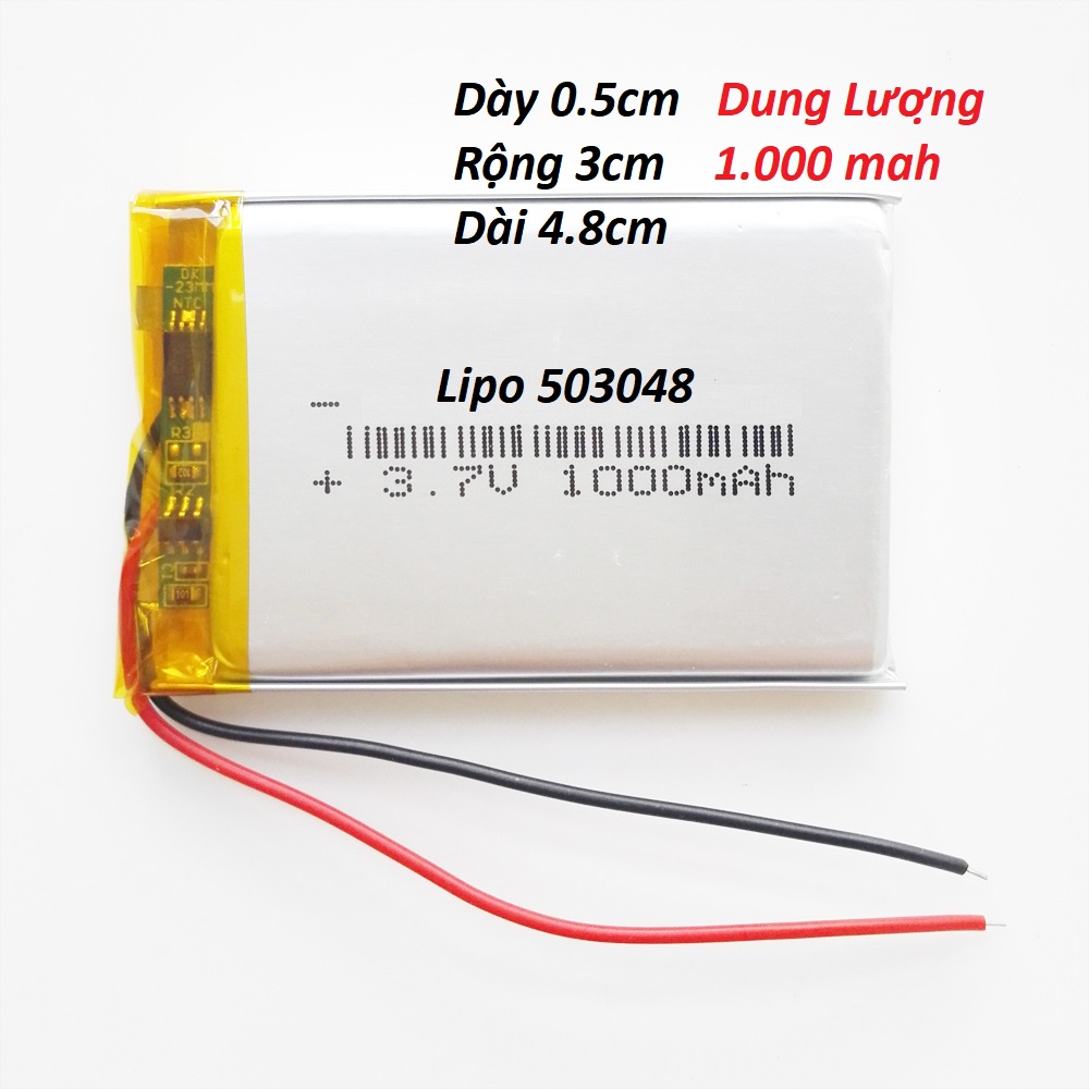 Pin Lipo 3.7V 80 mAh/ 230 600 mAh/ 1200 mAh