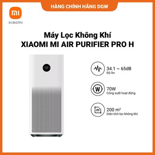 Hàng chính hãng Digiworld | Máy Lọc Không Khí XIAOMI MI AIR PURIFIER PRO H | LỌC CỰC NHANH VÀ SẠCH | 70W | 240V | 60Hz