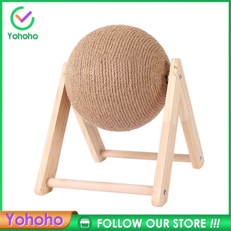 Đồ chơi cào móng bằng gỗ chống mài mòn dành cho mèo cưng