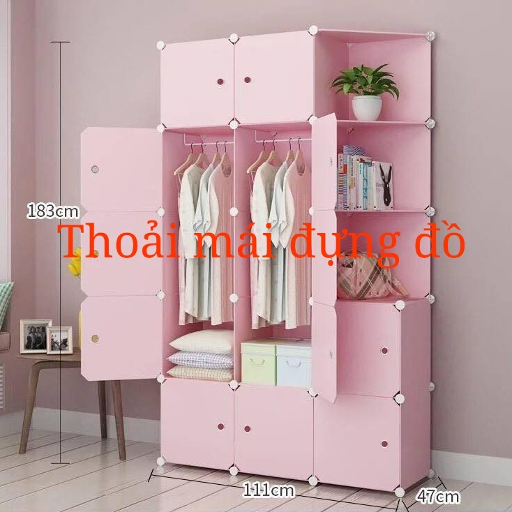 TỦ NHỰA LẮP GHÉP 15 Ô LOẠI SÂU 47CM-TẶNG THANH TREO VÀ MÓC SƯỜN-BẢO HÀNH 12 THÁNG