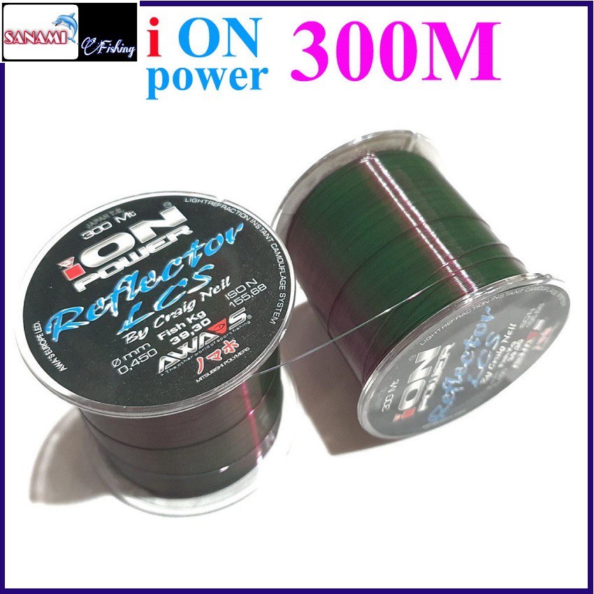 Cước Câu Cá Cao Cấp Ion Power Reflector LCS 300m [Hàng Loại 1]  - Sanami Fishing