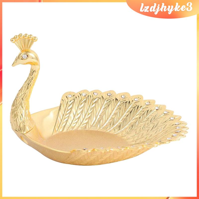Khay Đựng Bánh Kẹo Tráng Miệng Hình Chim Công Sang Trọng lzdjhyke3