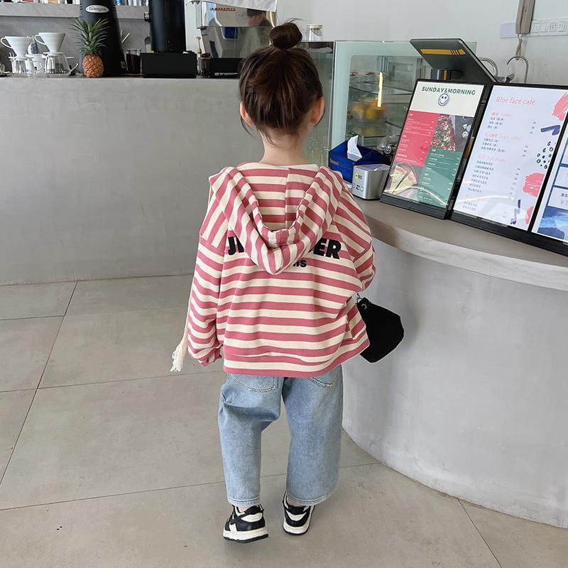 Áo Hoodie Cô Gái Sọc Hàn Quốc Mới