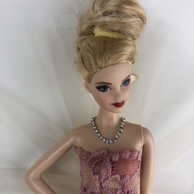 P1- trang sức chuỗi hạt hoa tai cho búp bê