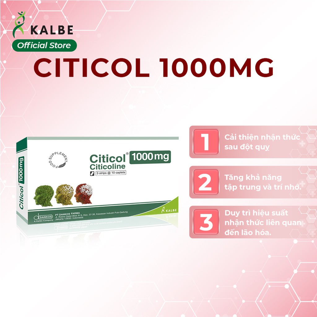 Thực phẩm dinh dưỡng Citicol 1000mg - Cải thiện chức năng não bộ