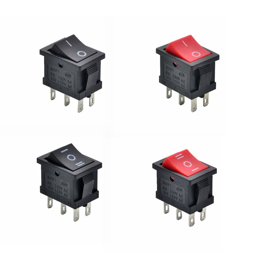 Công Tắc Bật / Tắt 6Pin DPDT 2 Vị Trí I / O 3 Vị Trí ON / OFF / ON 21x15mm 10A 125VAC 6A 250V 12V