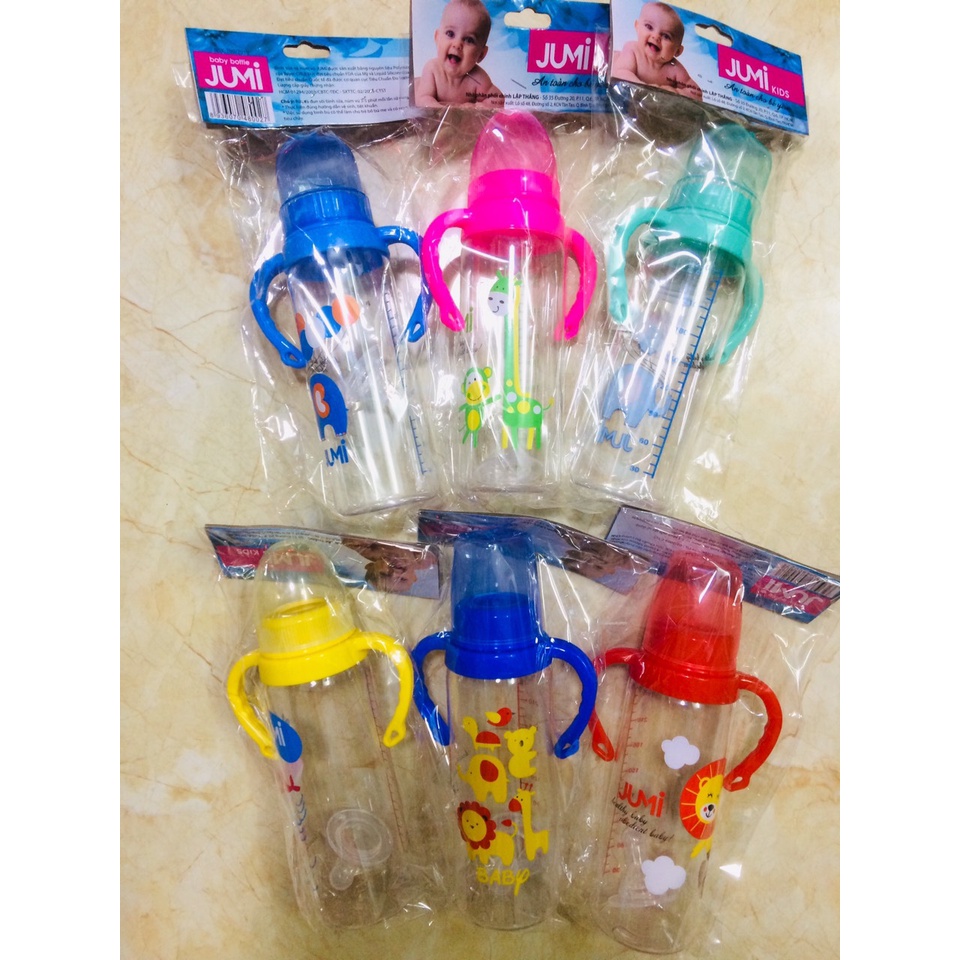 Bình sữa cổ hẹp JuMi 120ml - 240ml