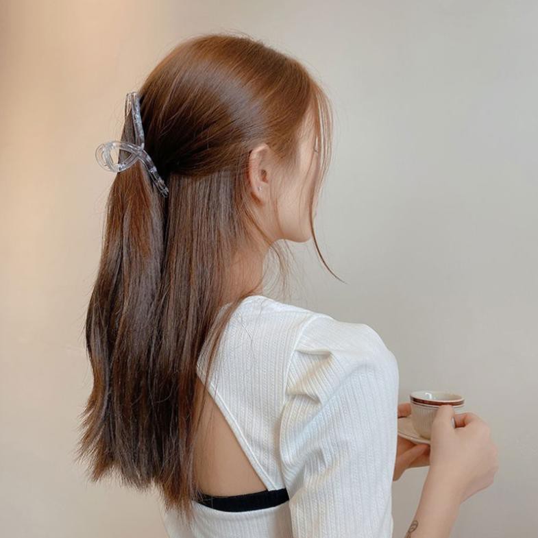 Kẹp Tóc Màu Trơn Phong Cách Đơn Giản Cho Nữ