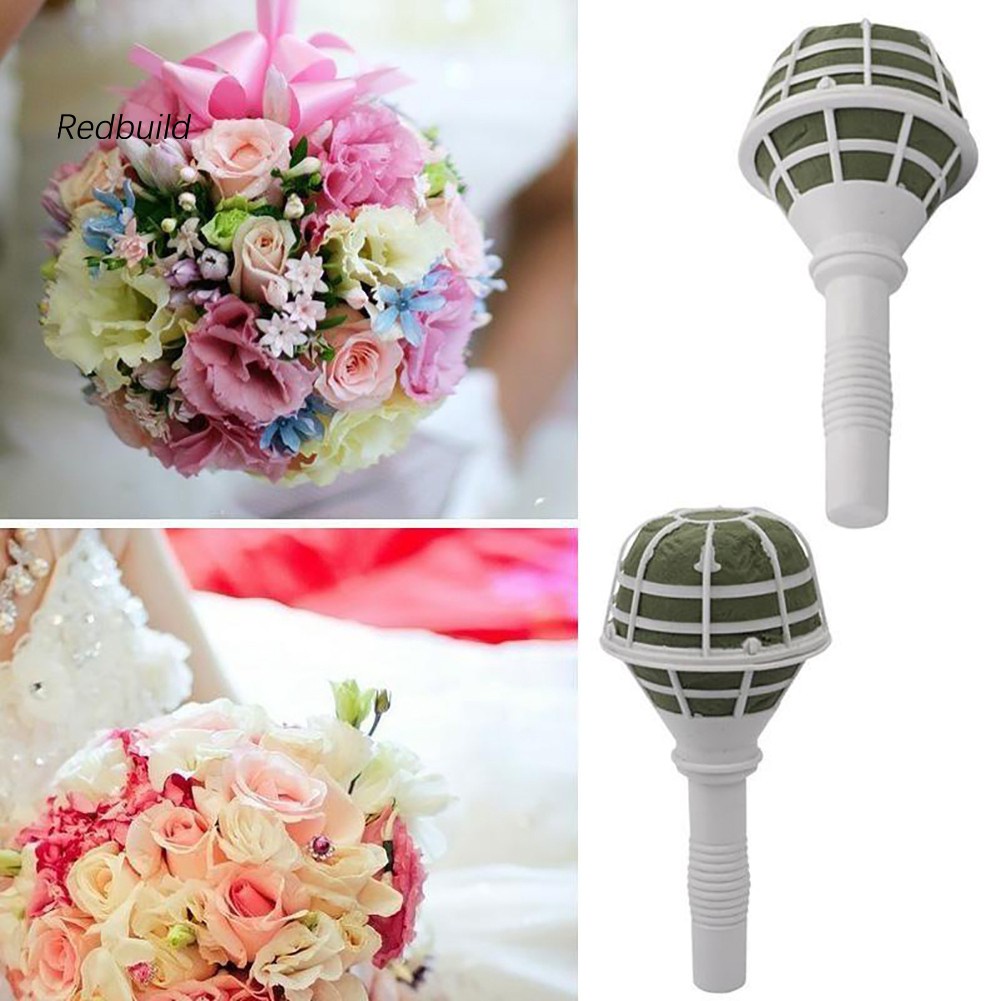 Xốp tay cầm hoa cô dâu, xốp cắm hoa bó tròn xoè đều đẹp
