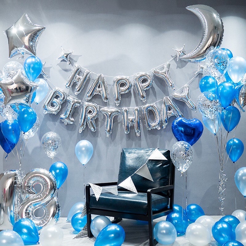 (COMBO 34) Set trang trí sinh nhật lung linh HPBD