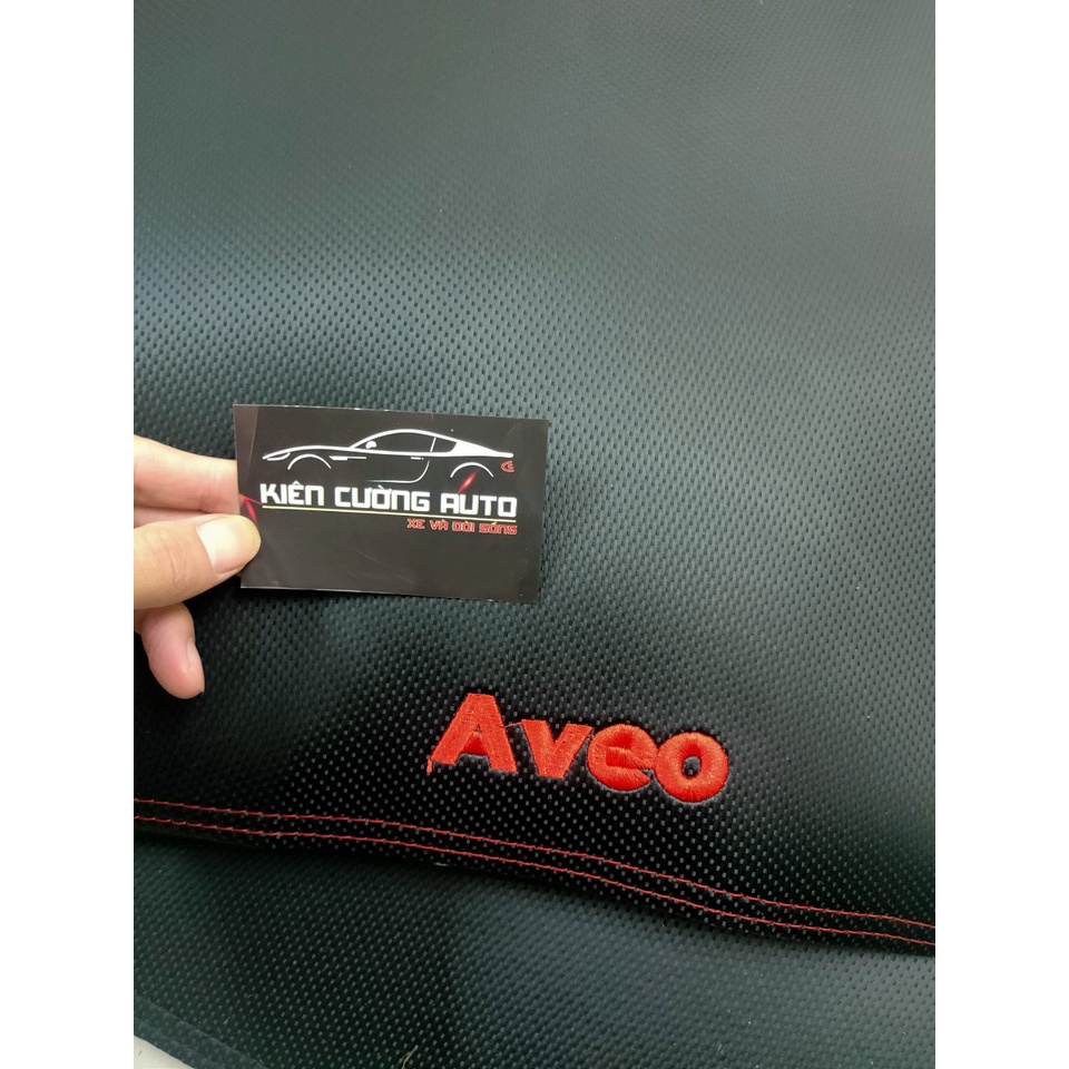 Thảm Taplo Xe Chevrolet Aveo loại da dày cao cấp 3 lớp chống trượt Da Carbon đen