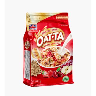 Yến mạch trái cây Oatta túi 800g