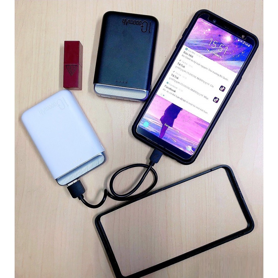 Sạc Pin Dự Phòng Chính Hãng 10000 mAh Power Bank Rock P71