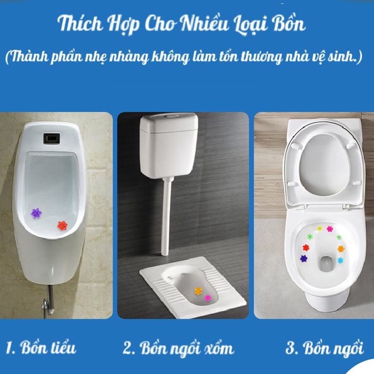 Gel Khử Mùi Nhà Vệ Sinh Bồn Cầu Bồn Rửa Mặt Dạng Ống Bơm Hình Hoa