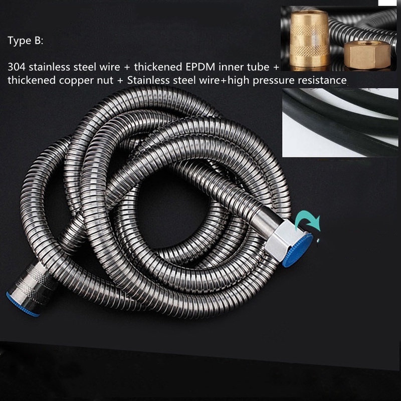 Vòi Hoa Sen Áp Suất Cao SUS304 Chống Nổ Bằng Thép Không Gỉ