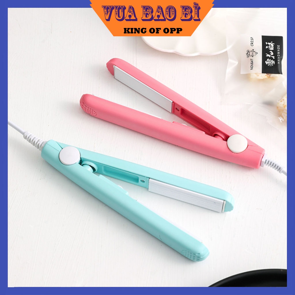 Máy hàn miệng túi mini cầm tay, dùng với túi nilon, kẹp hàn nhiệt- VUA BAO BI