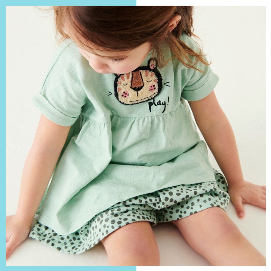Bộ hè cotton Little Maven báo xanh LM20812 cho bé gái 2-8 tuổi Mẫu mới 2022 - Little Maven Official Store