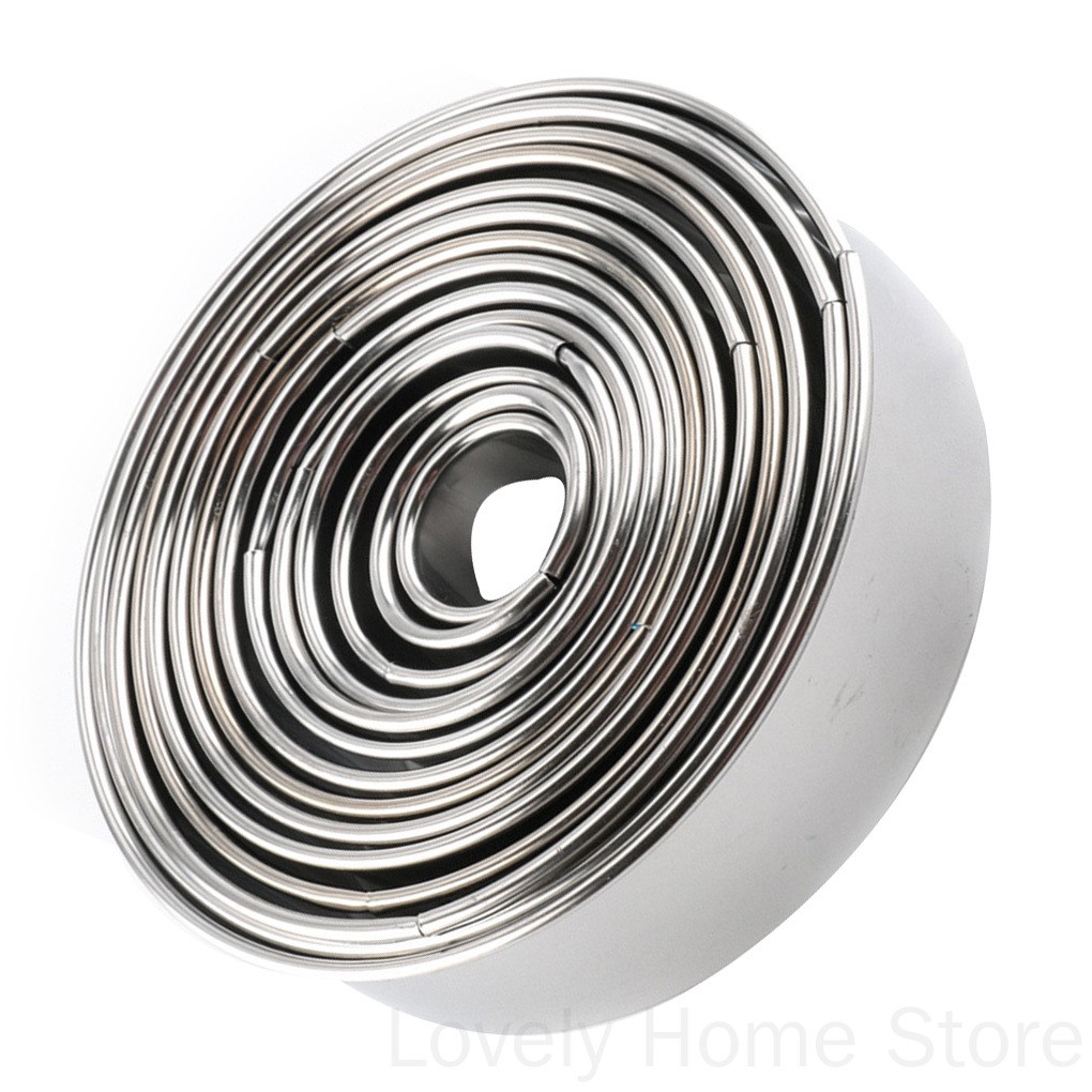 14 Khuôn làm bánh hình tròn bằng thép không gỉ 430