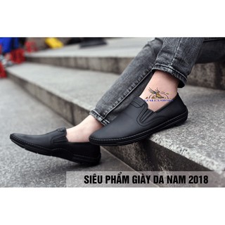 Giầy lười da bò cao cấp (cam kết da thật)GL-08